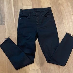 Mother black stretch jeans